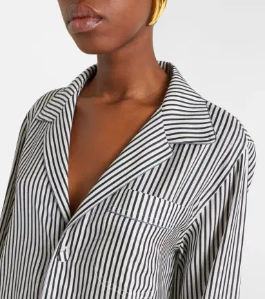 Tom Ford Striped oversized silk shirt | Thumbnail 7 Tom Ford Striped oversized silk shirt | Thumbnail 7
