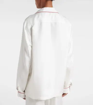 Tom Ford Silk twill pajama shirt | Thumbnail 5 Tom Ford Silk twill pajama shirt | Thumbnail 5