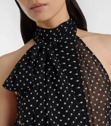 Tom Ford Draped polka-dot silk blouse | Thumbnail 5 Tom Ford Draped polka-dot silk blouse | Thumbnail 5