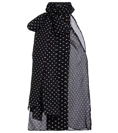 Tom Ford Draped polka-dot silk blouse | Thumbnail 1 Tom Ford Draped polka-dot silk blouse | Thumbnail 1