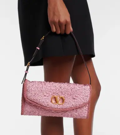 Valentino Garavani DeVain Small cloqué jacquard shoulder bag | Thumbnail 7 Valentino Garavani DeVain Small cloqué jacquard shoulder bag | Thumbnail 7