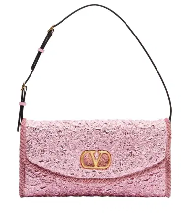 Valentino Garavani DeVain Small cloqué jacquard shoulder bag | Thumbnail 1 Valentino Garavani DeVain Small cloqué jacquard shoulder bag | Thumbnail 1
