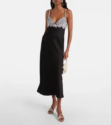 Valentino Garavani Locò Small embellished satin shoulder bag | Thumbnail 7 Valentino Garavani Locò Small embellished satin shoulder bag | Thumbnail 7