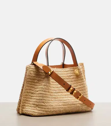Valentino Garavani VLogo Small raffia top-handle bag | Thumbnail 2 Valentino Garavani VLogo Small raffia top-handle bag | Thumbnail 2