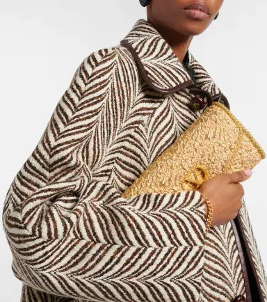 Valentino Garavani DeVain Small cloqué jacquard shoulder bag | Thumbnail 6 Valentino Garavani DeVain Small cloqué jacquard shoulder bag | Thumbnail 6