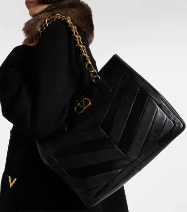 Valentino Garavani Laseine chevron leather tote bag | Thumbnail 6 Valentino Garavani Laseine chevron leather tote bag | Thumbnail 6