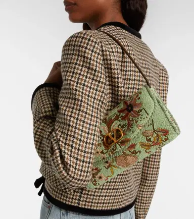 Valentino Garavani DeVain Small beaded floral shoulder bag | Thumbnail 7 Valentino Garavani DeVain Small beaded floral shoulder bag | Thumbnail 7