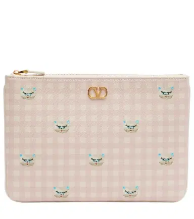 Valentino Garavani VLogo Medium printed leather pouch | Thumbnail 1 Valentino Garavani VLogo Medium printed leather pouch | Thumbnail 1