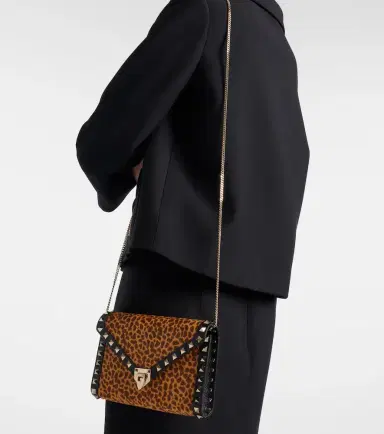 Valentino Garavani Rockstud Mini calf hair crossbody bag | Thumbnail 6 Valentino Garavani Rockstud Mini calf hair crossbody bag | Thumbnail 6