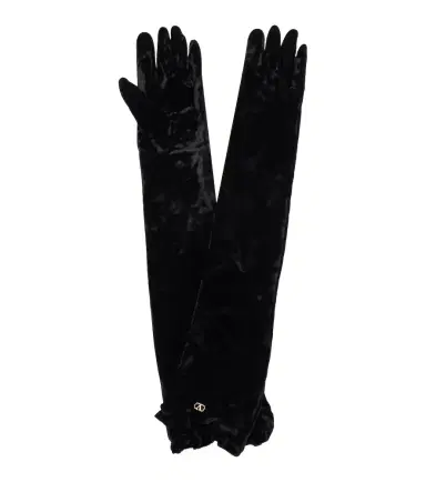 Valentino VLogo velvet gloves | Thumbnail 1 Valentino VLogo velvet gloves | Thumbnail 1