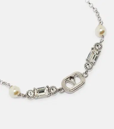 Valentino VLogo embellished chain bracelet | Thumbnail 2 Valentino VLogo embellished chain bracelet | Thumbnail 2