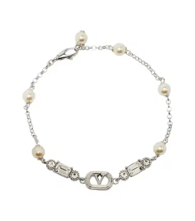 Valentino VLogo embellished chain bracelet | Thumbnail 1 Valentino VLogo embellished chain bracelet | Thumbnail 1