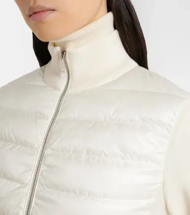 Moncler Down-paneled virgin wool cardigan | Thumbnail 6 Moncler Down-paneled virgin wool cardigan | Thumbnail 6