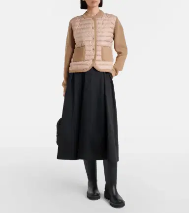 Moncler Down-paneled cotton cardigan | Thumbnail 6 Moncler Down-paneled cotton cardigan | Thumbnail 6