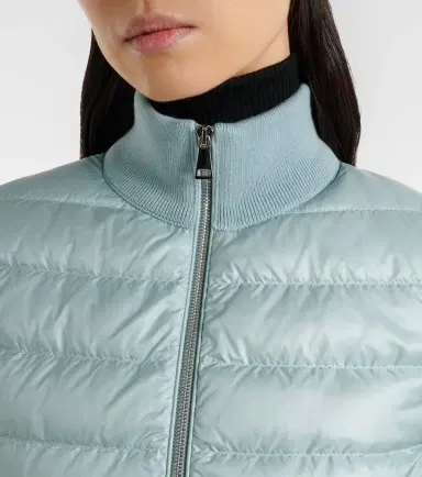 Moncler Down-paneled virgin wool cardigan | Thumbnail 5 Moncler Down-paneled virgin wool cardigan | Thumbnail 5