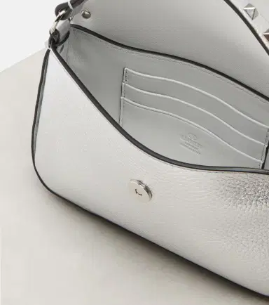 Valentino Garavani Rockstud Small metallic leather top-handle bag | Thumbnail 2 Valentino Garavani Rockstud Small metallic leather top-handle bag | Thumbnail 2