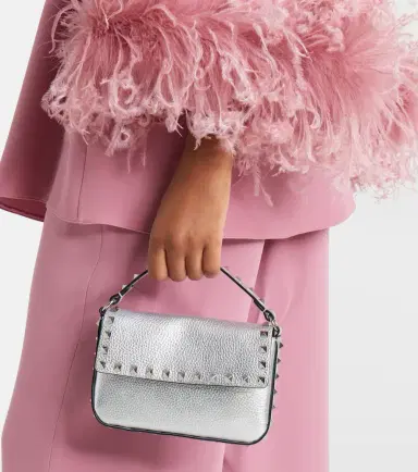 Valentino Garavani Rockstud Small metallic leather top-handle bag | Thumbnail 5 Valentino Garavani Rockstud Small metallic leather top-handle bag | Thumbnail 5