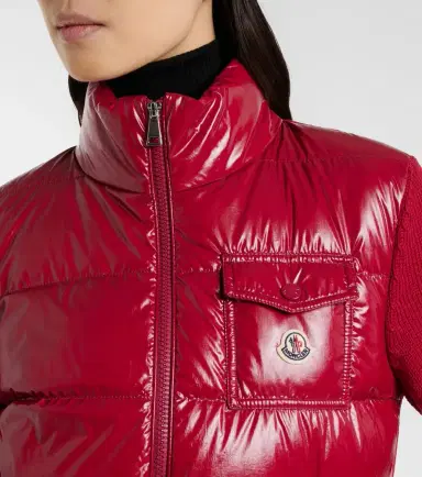 Moncler Down-paneled virgin wool cardigan | Thumbnail 5 Moncler Down-paneled virgin wool cardigan | Thumbnail 5