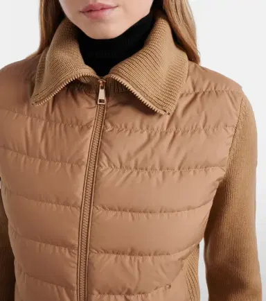 Moncler Down-paneled wool cardigan | Thumbnail 5 Moncler Down-paneled wool cardigan | Thumbnail 5