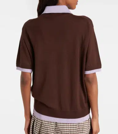 Moncler Virgin wool polo shirt | Thumbnail 4 Moncler Virgin wool polo shirt | Thumbnail 4