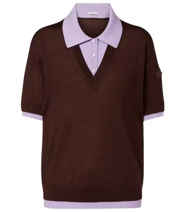 Moncler Virgin wool polo shirt | Thumbnail 1 Moncler Virgin wool polo shirt | Thumbnail 1