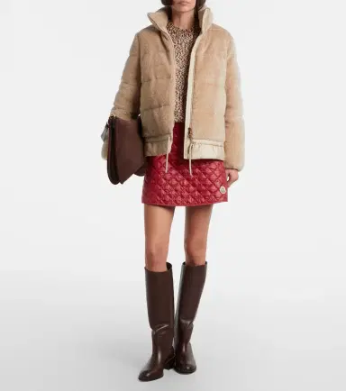 Moncler Cedre teddy down jacket | Thumbnail 4 Moncler Cedre teddy down jacket | Thumbnail 4