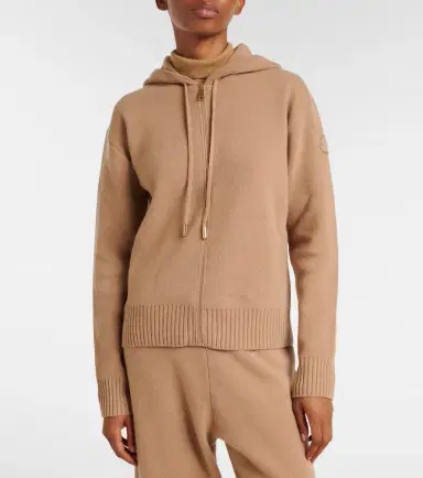 Moncler Wool and cashmere zip-up cardigan | Thumbnail 2 Moncler Wool and cashmere zip-up cardigan | Thumbnail 2