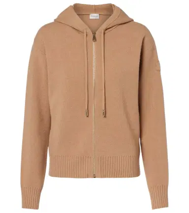 Moncler Wool and cashmere zip-up cardigan | Thumbnail 1 Moncler Wool and cashmere zip-up cardigan | Thumbnail 1