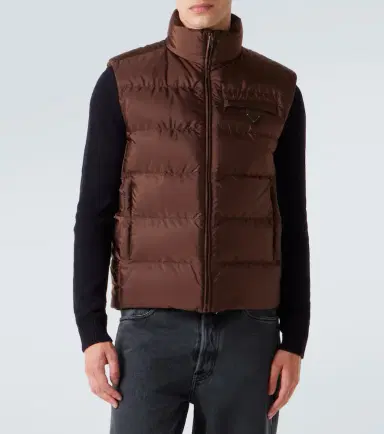 Prada Re-Nylon down vest | Thumbnail 2 Prada Re-Nylon down vest | Thumbnail 2