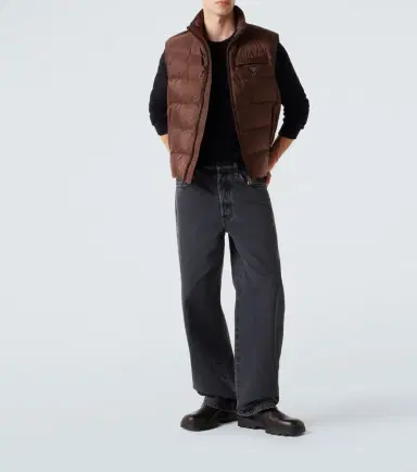 Prada Re-Nylon down vest | Thumbnail 3 Prada Re-Nylon down vest | Thumbnail 3