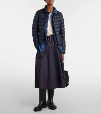 Moncler Cotton-blend jersey midi skirt | Thumbnail 7 Moncler Cotton-blend jersey midi skirt | Thumbnail 7