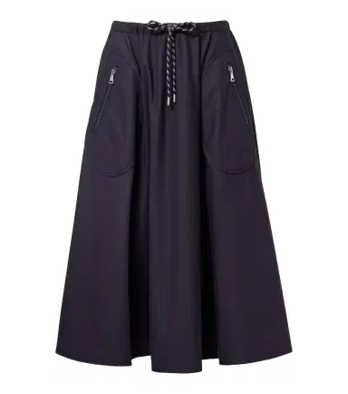 Moncler Cotton-blend jersey midi skirt | Thumbnail 1 Moncler Cotton-blend jersey midi skirt | Thumbnail 1