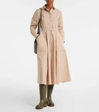 Moncler Poplin shirt dress | Thumbnail 6 Moncler Poplin shirt dress | Thumbnail 6