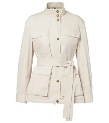 Moncler aitake leather-trimmed jacket | Thumbnail 1 Moncler aitake leather-trimmed jacket | Thumbnail 1