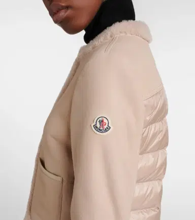 Moncler Buis shearling-lined suede down jacket | Thumbnail 4 Moncler Buis shearling-lined suede down jacket | Thumbnail 4
