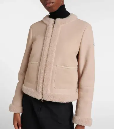 Moncler Buis shearling-lined suede down jacket | Thumbnail 5 Moncler Buis shearling-lined suede down jacket | Thumbnail 5