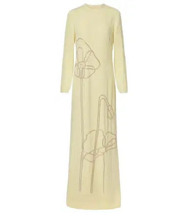 Costarellos Zarie embellished crêpe gown | Thumbnail 1 Costarellos Zarie embellished crêpe gown | Thumbnail 1