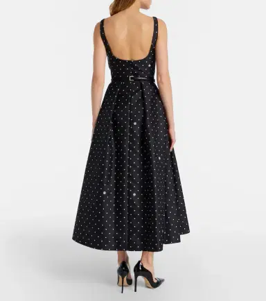 Elie Saab Polka-dot midi dress | Thumbnail 4 Elie Saab Polka-dot midi dress | Thumbnail 4