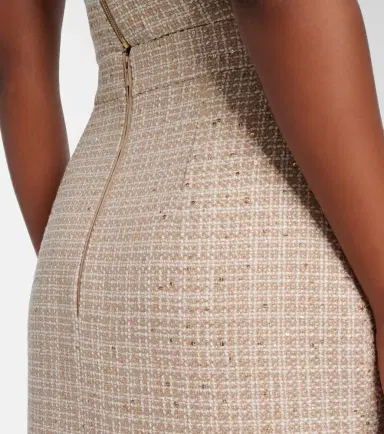 Elie Saab Checked sequined tweed midi skirt | Thumbnail 6 Elie Saab Checked sequined tweed midi skirt | Thumbnail 6