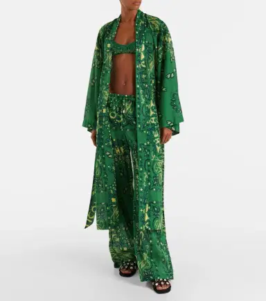 The Attico Bandana cotton muslin kaftan | Thumbnail 3 The Attico Bandana cotton muslin kaftan | Thumbnail 3