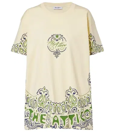 The Attico Bandana oversized cotton jersey T-shirt | Thumbnail 1 The Attico Bandana oversized cotton jersey T-shirt | Thumbnail 1