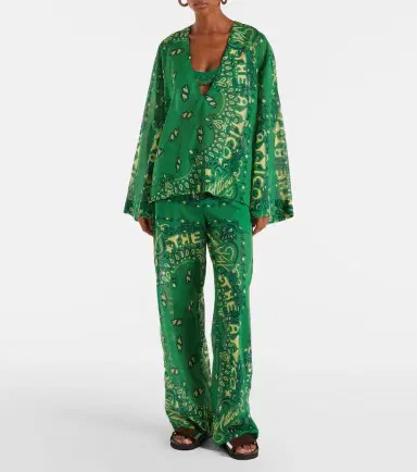 The Attico Bandana oversized cotton muslin top | Thumbnail 2 The Attico Bandana oversized cotton muslin top | Thumbnail 2