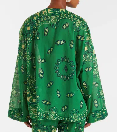 The Attico Bandana oversized cotton muslin top | Thumbnail 3 The Attico Bandana oversized cotton muslin top | Thumbnail 3