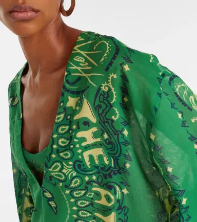The Attico Bandana oversized cotton muslin top | Thumbnail 4 The Attico Bandana oversized cotton muslin top | Thumbnail 4