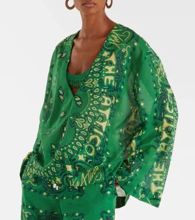 The Attico Bandana oversized cotton muslin top | Thumbnail 6 The Attico Bandana oversized cotton muslin top | Thumbnail 6
