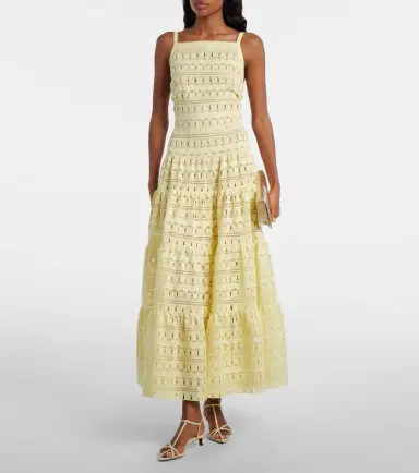 Elie Saab Macramé midi dress | Thumbnail 3 Elie Saab Macramé midi dress | Thumbnail 3