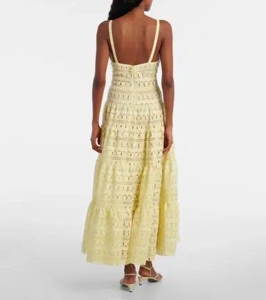 Elie Saab Macramé midi dress | Thumbnail 4 Elie Saab Macramé midi dress | Thumbnail 4