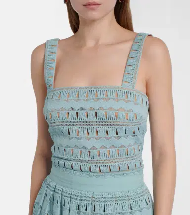 Elie Saab Knitted silk-blend crop top | Thumbnail 4 Elie Saab Knitted silk-blend crop top | Thumbnail 4