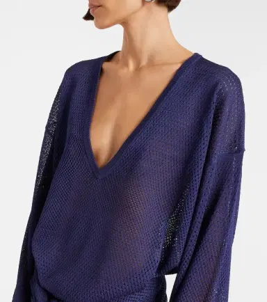 The Attico Open-knit minidress | Thumbnail 3 The Attico Open-knit minidress | Thumbnail 3