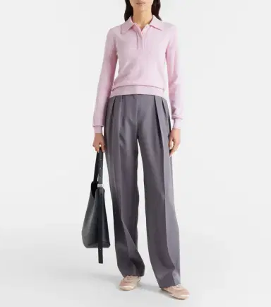 Jil Sander Wool gabardine wide-leg pants | Thumbnail 4 Jil Sander Wool gabardine wide-leg pants | Thumbnail 4